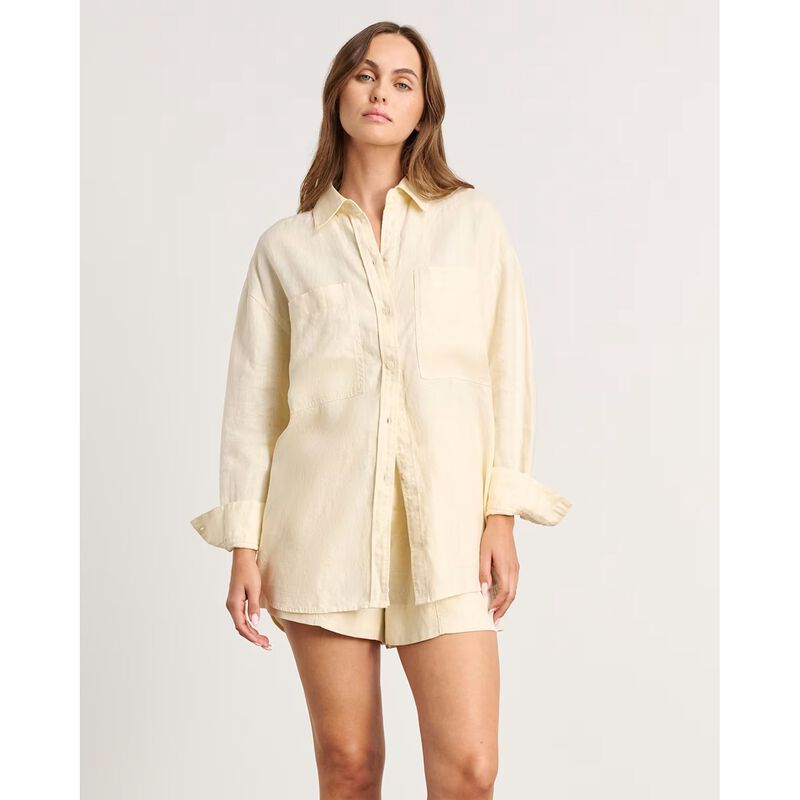JAG Cindy Linen Oversized Shirt image number 10
